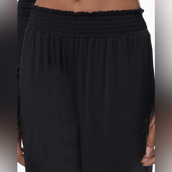 We Wore What Feather Modal Jersey Pull On Pant - Black - Picture 7 of 8